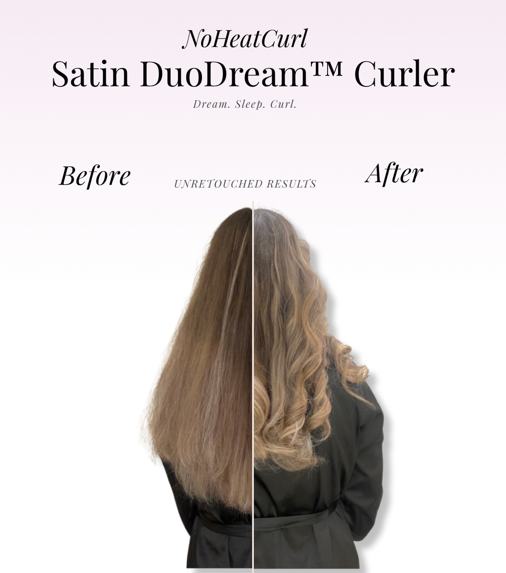 NoHeatCurl Satin DuoDream™ Curler – Heatless, Damage-Free & Effortless Curls