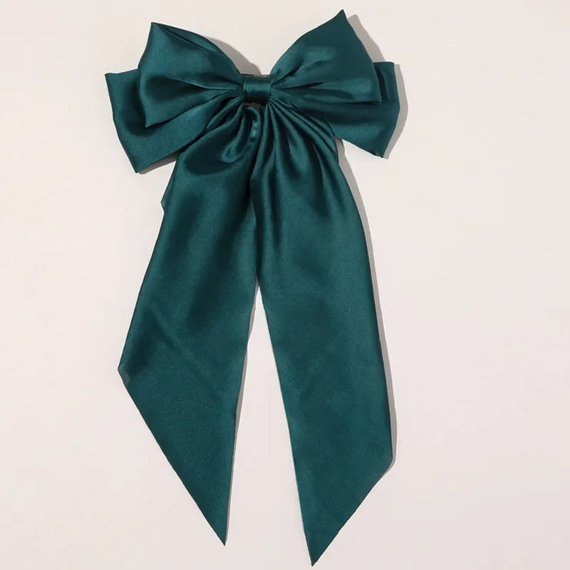 Satin Ribbon Bow Hair Clip – Elegant, Timeless & Effortless