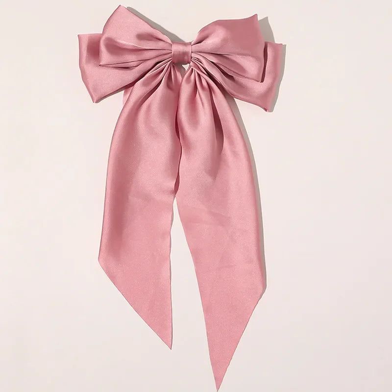 Satin Ribbon Bow Hair Clip – Elegant, Timeless & Effortless
