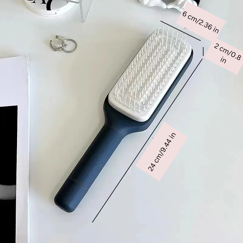 Self-Cleaning Rotating Hairbrush – Effortless Detangling & Shine