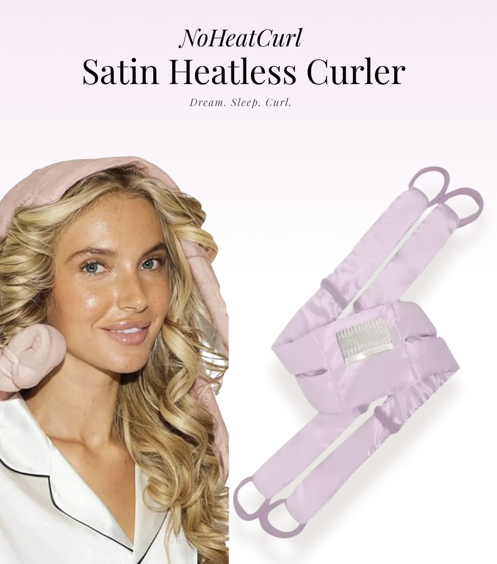 NoHeatCurl Satin DuoDream™ Curler – Heatless, Damage-Free & Effortless Curls